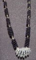 Large Swarovski Crystal Bead with Wrapped Chain