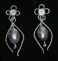 Mother of Pearl Oval Bead Earrings