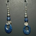Lapis and Argentium Silver Earrings
