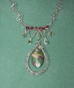 Crystal and Ruby Fuschite Necklace