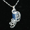 Lapis Pendant with silver