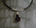Dark Brown Sea Glass Necklace