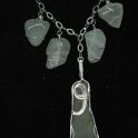 Sterling Silver and Sea-Glass Adjustable Necklace