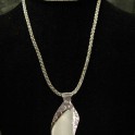 Seaglass on Sterling Silver Back Necklace
