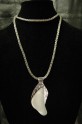 Seaglass on Sterling Silver Back Necklace
