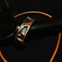 Copper Bracelet with Triangular Impressions